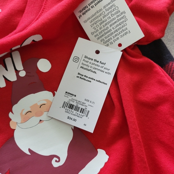 NWT Girls Small (7) Christmas Pajamas Santa Coming Soon! To A Chimney Near You! - Picture 4 of 6